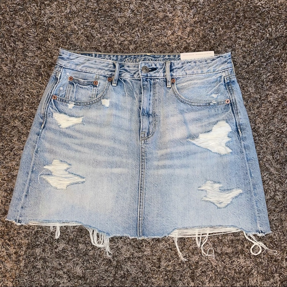 American Eagle Super Hi Rise Festival Mini Skirt